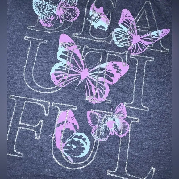 🔥 5 for $30 🔥 The Children’s Place Girls “Beautiful” T-Shirt, 10/12 - Picture 3 of 3